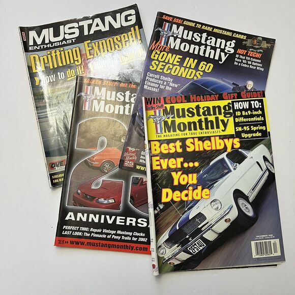 Vintage Mustang Monthly Magazines Set of 4 Dec 1999 Jan and Mar 2003 Feb 2005 - Picture 1 of 13